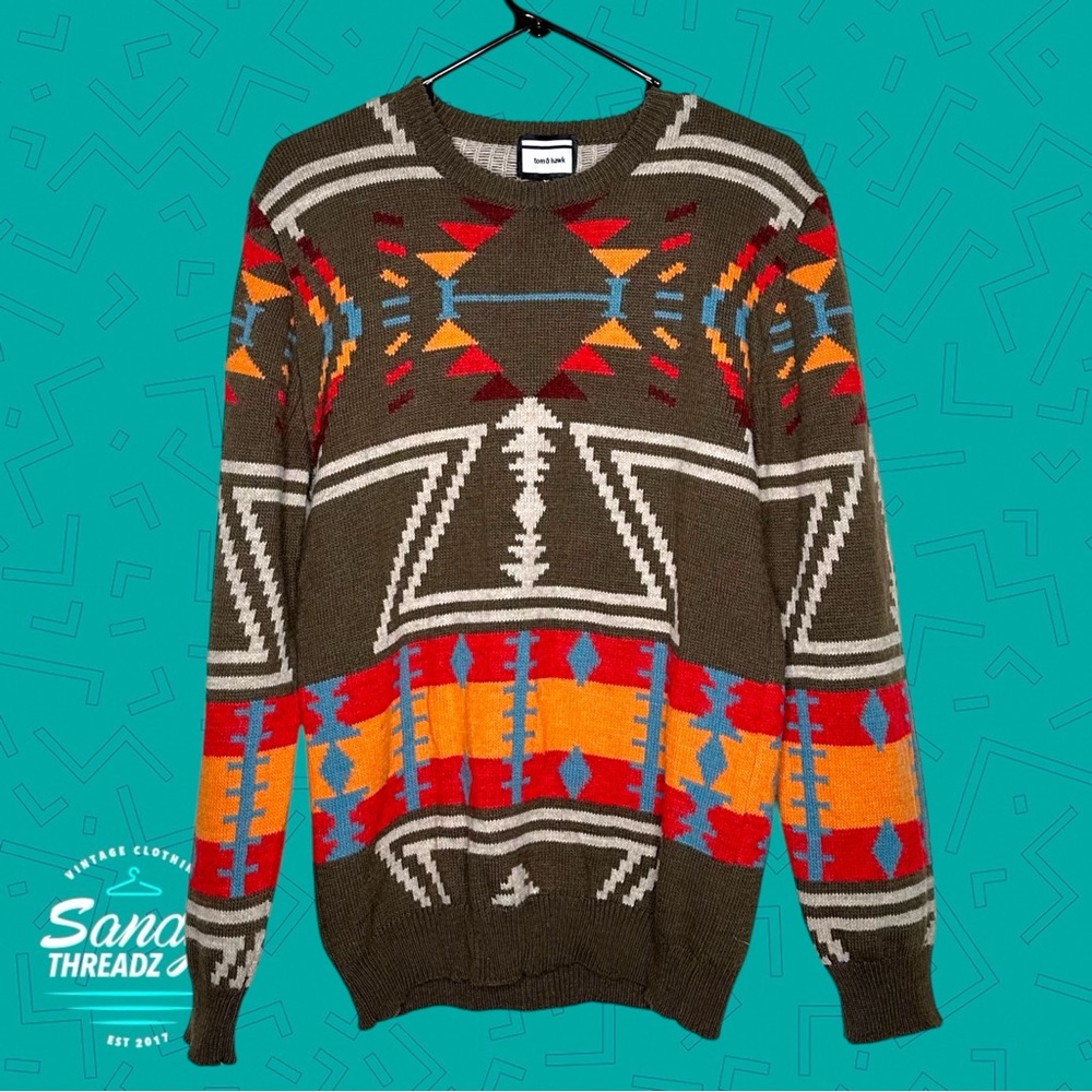 Tom & Hawk wool crewneck sweater - Picture 3 of 7